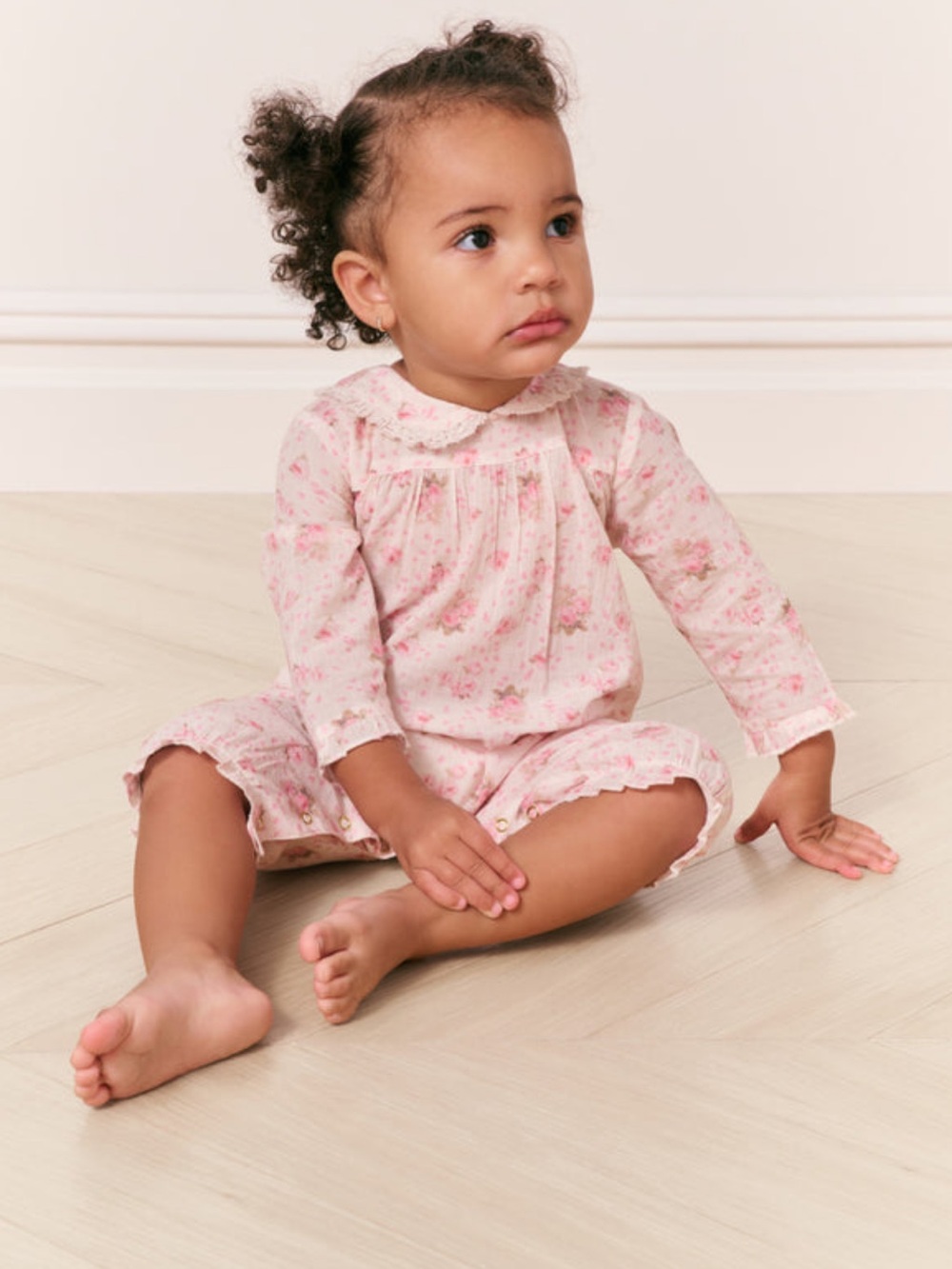 NWT Loveshackfancy Lany Onesie in Shadowed Lilac 6-12 months